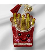 Chic French Fries Keychain, featuring sparkling rhinestones and a vibran... - $7.95