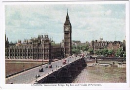 Postcard London Westminster Bridge Big Ben Houses Of Parliament - £2.28 GBP