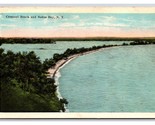 Crescent Beach Sodus Bay New York NY  UNP WB Postcard I21 - $5.89