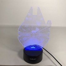 Star Wars Millennium Falcon 3D LED Acrylic Night Light Touch Lamp 6 Color Change - £14.46 GBP