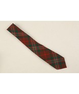Vintage SCOTT Tartan Christmas Red Green Plaid Neck Tie 100% Wool Red Sc... - €20,38 EUR