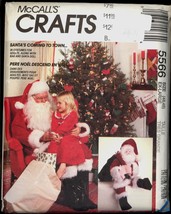 Unc Santa Costume DOLL Bag Size XL Chest 46 48 McCalls 5566 Suit Pattern Sewing - £5.56 GBP