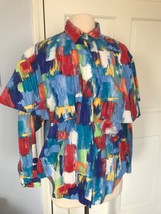 Vintage Women&#39;s Panhandle Slim Blouse Rodeo Top with Cape XL - £38.05 GBP