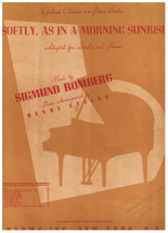 Softly As In A Morning Sunrise Sheet Music Sigmund Romberg Henry Levine - £2.81 GBP