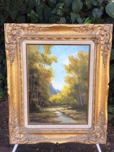 ANNY MK BAILEY Original Oil on Canvas Landscape MidCentury Modern Vintage Signed - £878.19 GBP