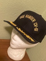 Men&#39;s Cap USS Ranger CV-61 Veteran Adjustable One Size Fits Most - £9.06 GBP