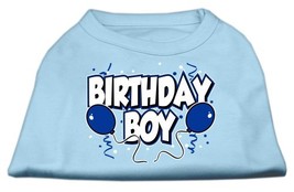 Mirage Pet Products 12-Inch Birthday Boy Screen Print Shirts, Medium, Baby Blue - $17.60