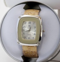 NEW Golden Classic 3167-Grey Womens Silver Sunray Dial Faux Leather Bangle Watch - £11.03 GBP