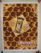 Maroon 5 Poster Five Silkscreen Toyota Center Houston Texas October 14 2007 - $1,156.20 MXN