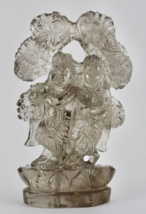 Spiritual Natural Smoky Quartz Radha Krishna 3440 Ct Gemstone Home Decor... - £694.84 GBP