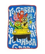 Yo Gabba Gabba Coral Plush Blanket 49&quot; x 29&quot; - Funhouse 2008 - £25.69 GBP
