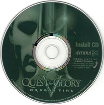 Quest for Glory V - Dragon Fire Install Disc Microsoft Windows PC CD - £8.64 GBP