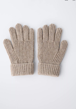solid knit gloves Zara - $110.73 MXN
