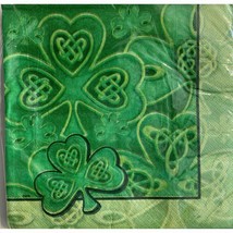 Saint Patricks Day Clover Lunch Napkins 20 Count New - £2.63 GBP