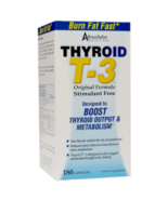  Absolute Nutrition Thyroid T-3 Stimulant Free, Capsules180.0ea - $44.99