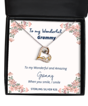 To my Grammy, when you smile, I smile - Love Dancing Necklace. Model 64037  - £31.65 GBP