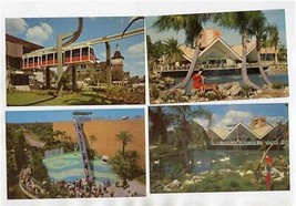 7 Busch Gardens Postcards &amp; 3 Tickets Tampa Florida 1967 - £13.98 GBP