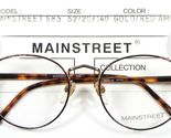 Neu MAINSTREET 885 Gold/Rot Bernstein Brille Metall Rahmen 52-20-140mm - $36.62