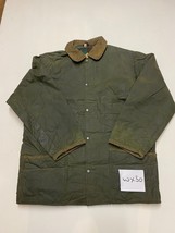 Vintage Used Wax Jacket in Green Medium M Armpit/armpit 25&quot; (wx50) - £20.68 GBP