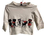 Gymboree Black Kitty Cat Top 12 to 18 month - $8.48