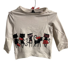 Gymboree Black Kitty Cat Top 12 to 18 month - £6.76 GBP