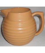 Over and Back YELLOW WARE Stoneware 64 oz BEEHIVE STYLE RIBBED PITCHER - $651.61 MXN