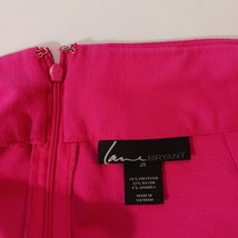 Lane Bryant Back Zipper & Slit Women's Pink Skirt Size 28 Waist 50" image 3
