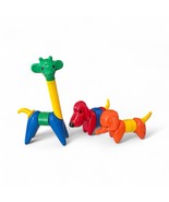 VTG Tupperware Zoo-It-Yourself Animal Complete Building Set Elephant Gir... - $541.26 MXN