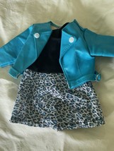 18” Doll Dress &amp; Faux Leather Jacket American Girls Our Generations EUC! - £16.46 GBP