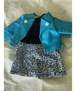 18” Doll Dress &amp; Faux Leather Jacket American Girls Our Generations EUC! - £16.34 GBP
