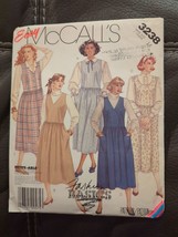 Vintage 1987 Easy McCalls Dress Jumper Pattern 3238 Size 14 Petite-able ... - £8.20 GBP
