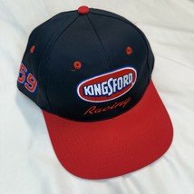Vintage 90s Kingsford Racing NASCAR Snapback Hat Adjustable Rich Bickle - $293.58 MXN