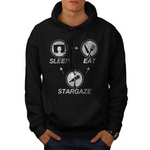 Wellcoda Astronomy Science Mens Hoodie, Stargazing Casual Hooded Sweatshirt - £25.64 GBP+