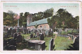 Postcard Kirk Braddon Braddan Isle Of Man UK 1908 - £2.37 GBP