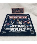 Star Wars 40th Anniversary Special Edition Monopoly Replacement Money Pa... - £10.45 GBP
