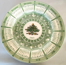 Vintage Spode Christmas Tree Calendar Collector Plate Vintage 2003 New In Box - £22.42 GBP
