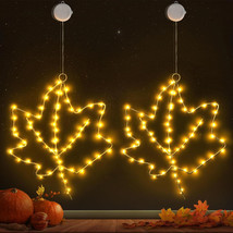 Thanksgiving Decorations Indoor, 2Pack 10Inch Thanksgiving Window Lights - £9.03 GBP