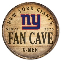 New York Giants Sign Wood 14 Inch Round Barrel Top Design - $43.99