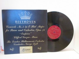 Beethoven Concerto NO.5 In E Flat Major London 114 33-1/3 Record Album - £4.44 GBP