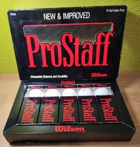 Wilson Pro Staff 15 White Golf Balls Covered with Surlyn Ionomer Resin NOS - $21.39