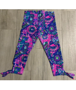 Lilly Pulitzer Girls Leggings No Prob Llama Print Side Tie Leggings Blue... - $27.41 CAD