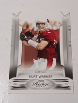 Kurt Warner Arizona Cardinals 2009 Playoff Prestige Card #1 - £0.77 GBP
