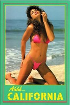 Ahhh... California Postcard Risque Ocean 90&#39;s 80&#39;s Pinup Beach Bikini gi... - £8.17 GBP