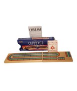 FUNDEX CRIBBAGE Game 2003 Triple Track Solid Wood Folding Board in Metal... - £11.87 GBP