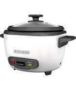 Black + Decker - Non-Stick Rice Cooker and Steamer, 16 Cup Capacity, White - £40.89 GBP