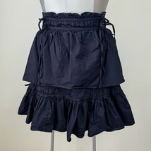 Peter Pilotto Navy Blue Skirt Size US 4 (Small) adjustable strings detail - $1,498.68 MXN