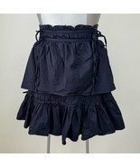 Peter Pilotto Navy Blue Skirt Size US 4 (Small) adjustable strings detail - €68,66 EUR
