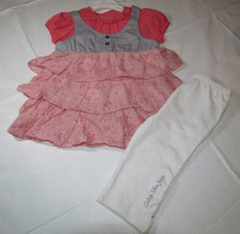 Calvin Klein 18M Baby girls 2 pc set Dress pants leggings 3702178-99 NWT*^ - £26.70 GBP