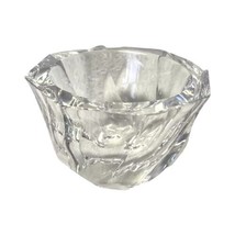 Vintage Orrefors Residence Art Glass Swirl Bowl 6 Inch Crystal 1990s Mad... - $39.99