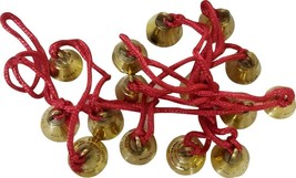 15 Small Size 100% Brass Bells &amp; String Wall Mirror Door Tree Home Decoration - £11.08 GBP